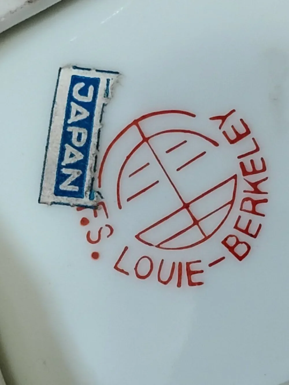 Vintage MCM F.S. Louie China Inn Ashtray Trinket Dish Route 66